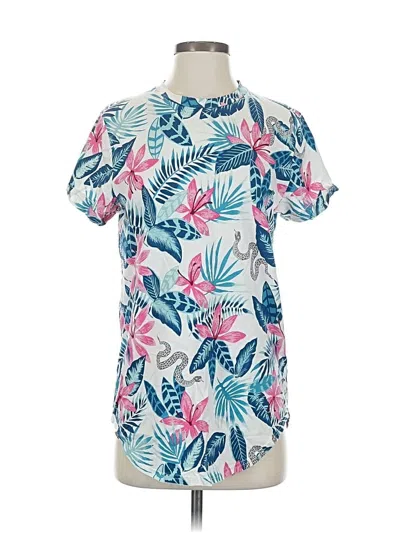 Pre-owned Hollister Short Sleeve T-shirt In Blue