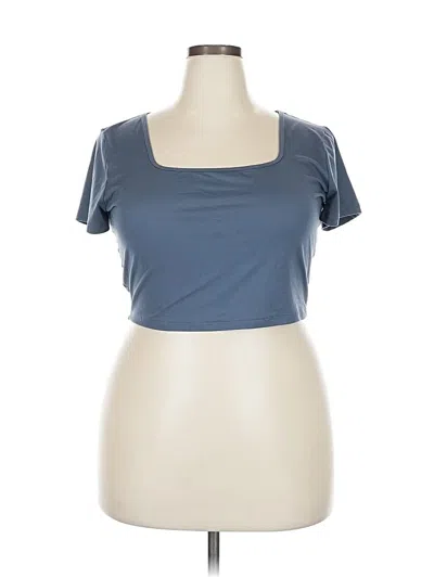 Pre-owned Hollister Short Sleeve T-shirt In Gray