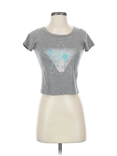 Pre-owned Hollister Short Sleeve T-shirt In Silver