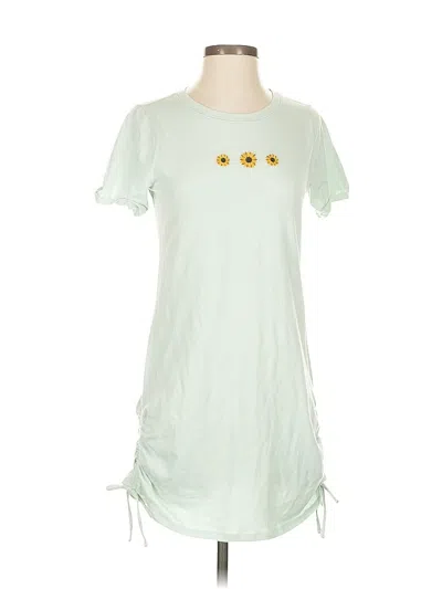 Pre-owned Hollister Short Sleeve Top Green Keyhole Neckline Tops