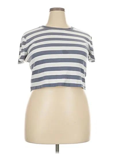 Pre-owned Hollister Short Sleeve T-shirt In Gray