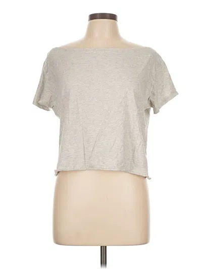 Pre-owned Hollister Short Sleeve T-shirt In Gray