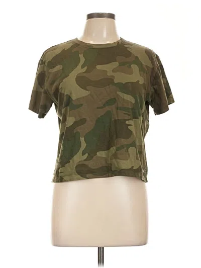 Pre-owned Hollister Short Sleeve T-shirt In Green