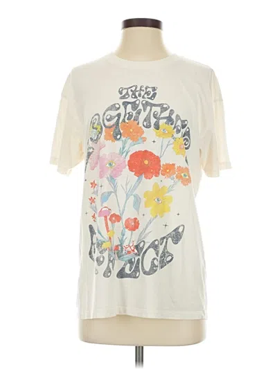 Pre-owned Hollister Short Sleeve T-shirt In Ivory