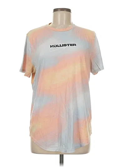 Pre-owned Hollister Short Sleeve T-shirt In Orange