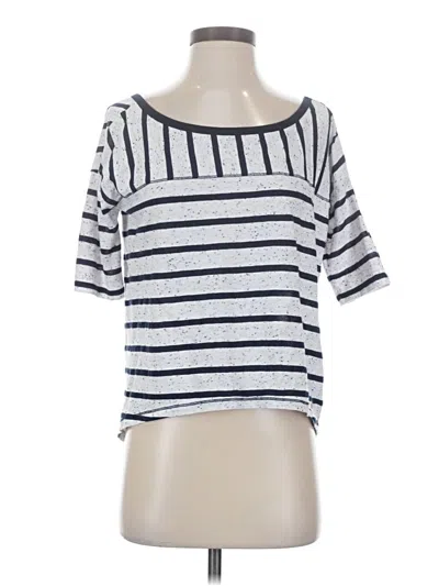 Pre-owned Hollister Short Sleeve T-shirt In White
