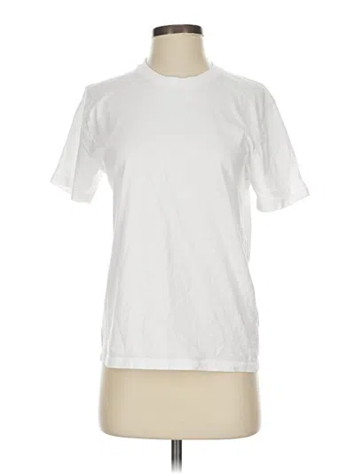 Pre-owned Hollister Short Sleeve T-shirt In White