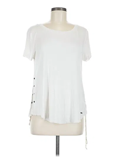 Pre-owned Hollister Short Sleeve T-shirt In White