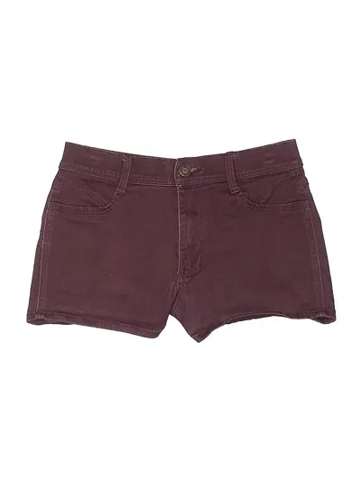 Pre-owned Hollister Shorts In Burgundy