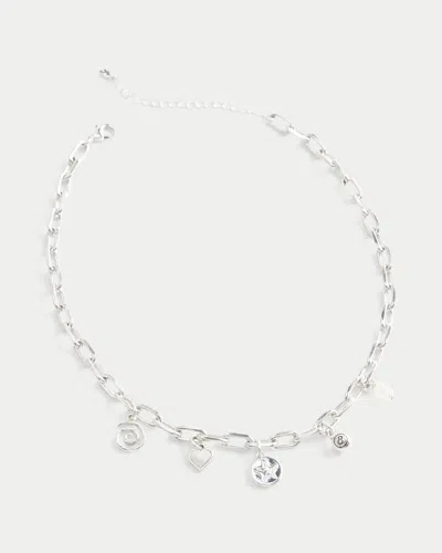 Hollister Silver Charm Necklace