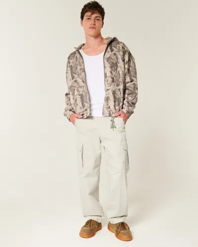 Hollister Skater Baggy Cargo Pants In Neutral