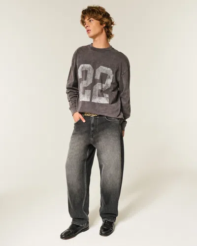 Hollister Skater Baggy Jeans In Black