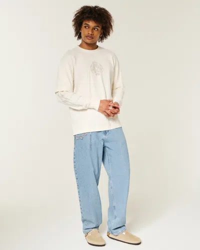 Hollister Skater Baggy Jeans In Multi