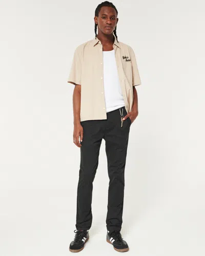 Hollister Skinny Chino Pants In Black