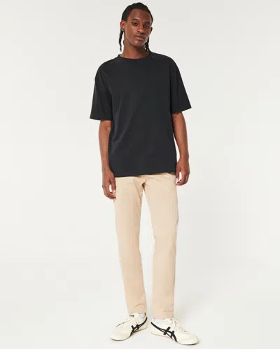 Hollister Skinny Chino Pants In Neutral