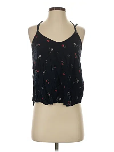Pre-owned Hollister Sleeveless Blouse In Black