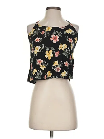 Pre-owned Hollister Sleeveless Blouse In Black