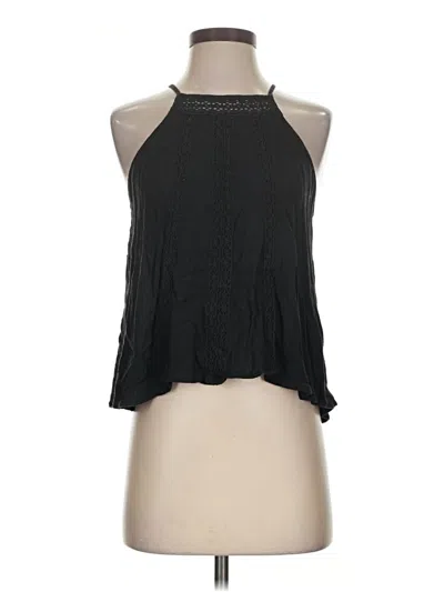 Pre-owned Hollister Sleeveless Blouse In Black