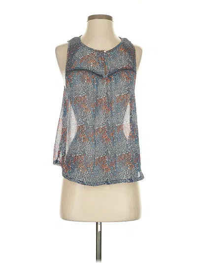 Pre-owned Hollister Sleeveless Blouse In Blue