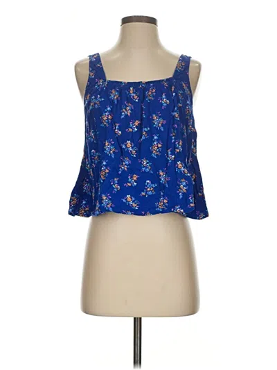 Pre-owned Hollister Sleeveless Blouse In Blue