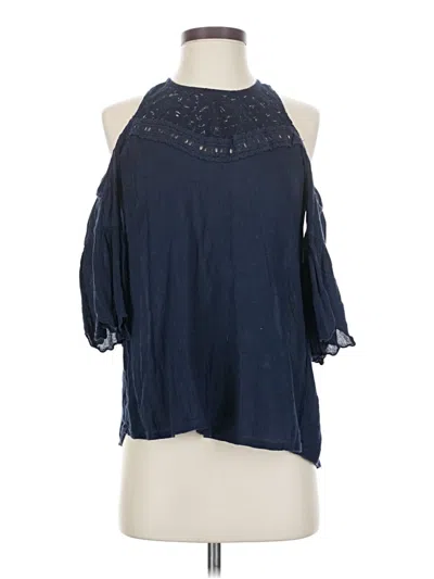 Pre-owned Hollister Sleeveless Blouse In Blue