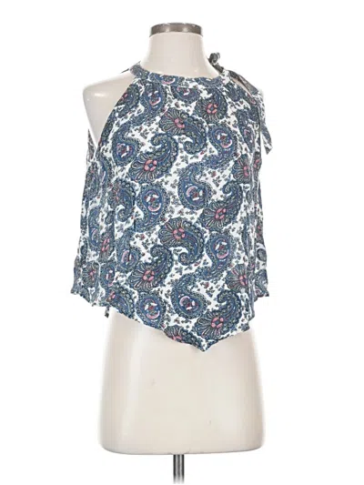 Pre-owned Hollister Sleeveless Blouse In Blue