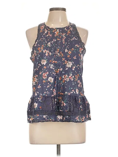 Pre-owned Hollister Sleeveless Blouse In Blue