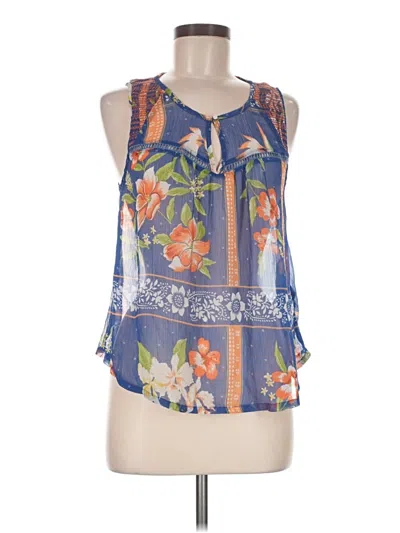 Pre-owned Hollister Sleeveless Blouse In Blue