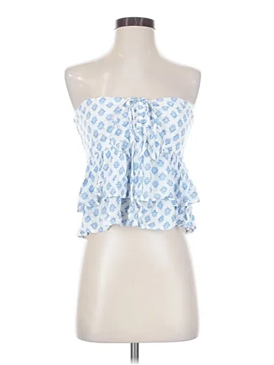 Pre-owned Hollister Sleeveless Blouse In Blue