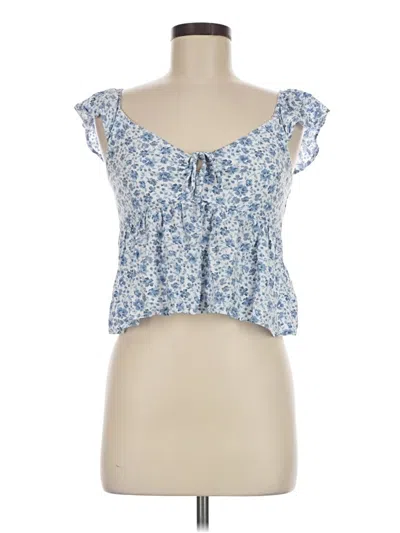 Pre-owned Hollister Sleeveless Blouse In Blue