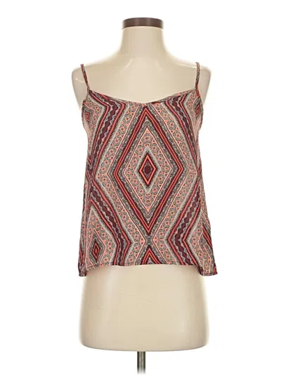 Pre-owned Hollister Sleeveless Blouse In Brown