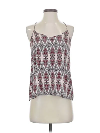 Pre-owned Hollister Sleeveless Blouse In Burgundy