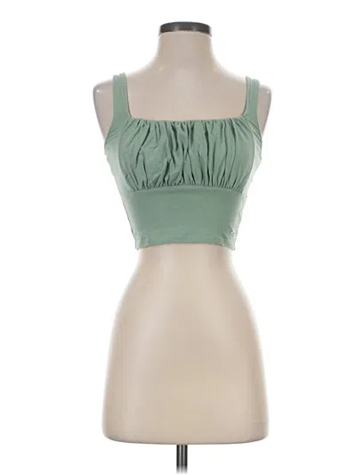 Pre-owned Hollister Sleeveless Blouse In Green