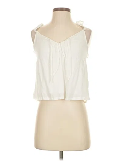 Pre-owned Hollister Sleeveless Blouse In Ivory