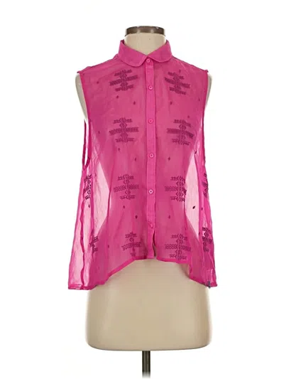 Pre-owned Hollister Sleeveless Blouse In Pink