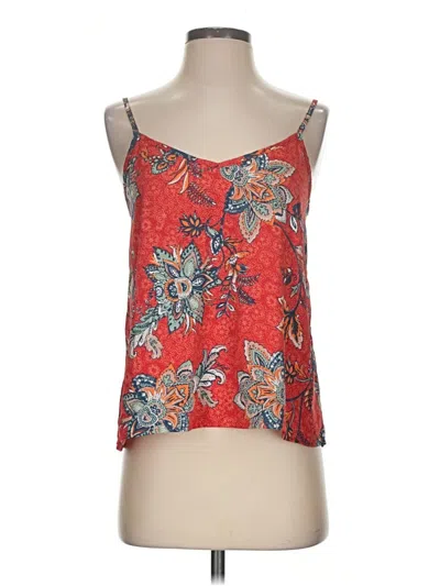 Pre-owned Hollister Sleeveless Blouse In Red