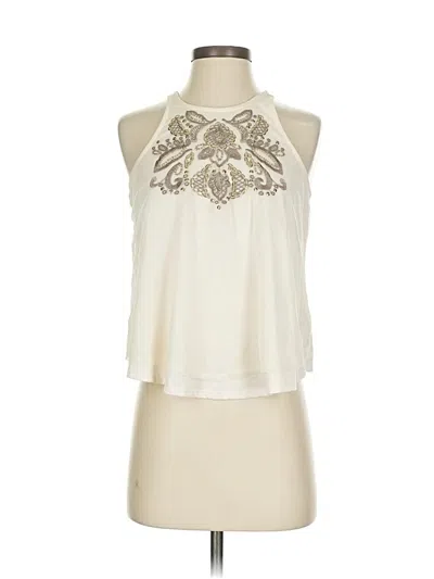 Pre-owned Hollister Sleeveless Blouse In White