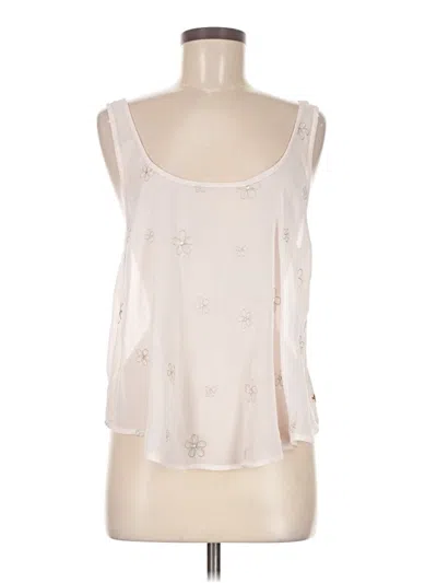 Pre-owned Hollister Sleeveless Blouse In White