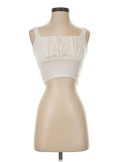Pre-owned Hollister Sleeveless Blouse In White