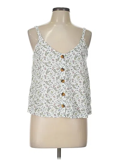 Pre-owned Hollister Sleeveless Blouse In White