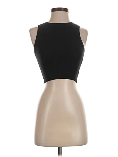Pre-owned Hollister Sleeveless Top Black Halter Neckline Tops