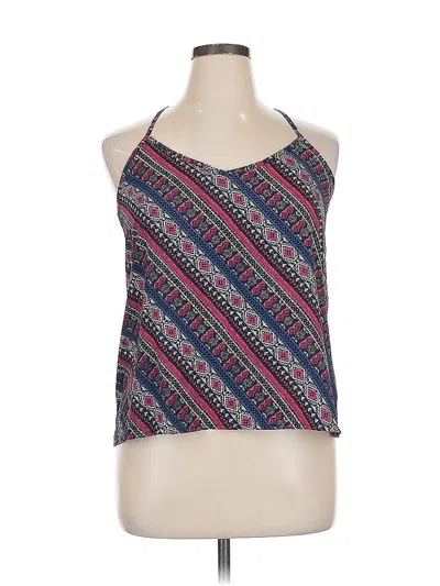 Pre-owned Hollister Sleeveless Top Blue Halter Neckline Tops