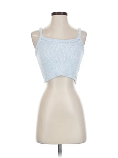 Pre-owned Hollister Sleeveless Top Blue Halter Neckline Tops