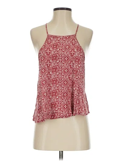 Pre-owned Hollister Sleeveless Top Red Halter Neckline Tops