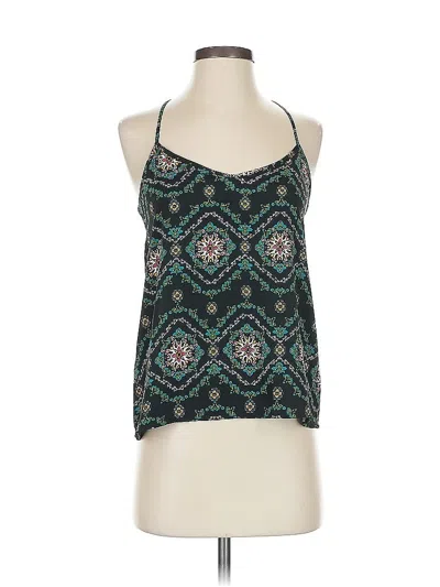 Pre-owned Hollister Sleeveless Top Teal Halter Neckline Tops In Blue