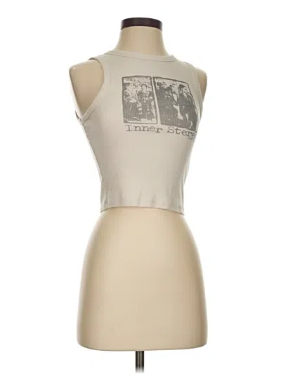 Pre-owned Hollister Sleeveless T-shirt In Brown