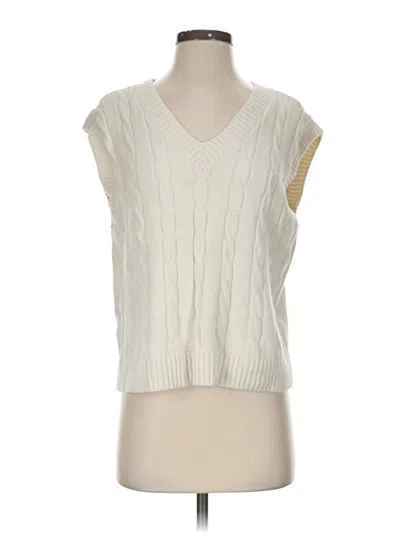 Pre-owned Hollister Sleeveless T-shirt In White