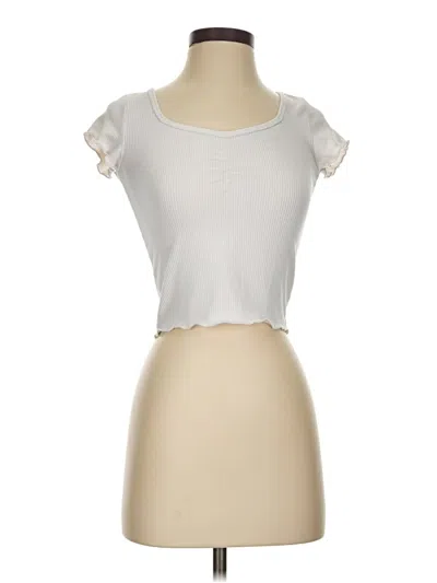 Pre-owned Hollister Sleeveless T-shirt In White