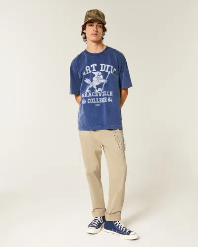 Hollister Slim Straight Chino Pants In Neutral