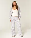Hollister Snow Camo Baggy Sweatpants In Gray